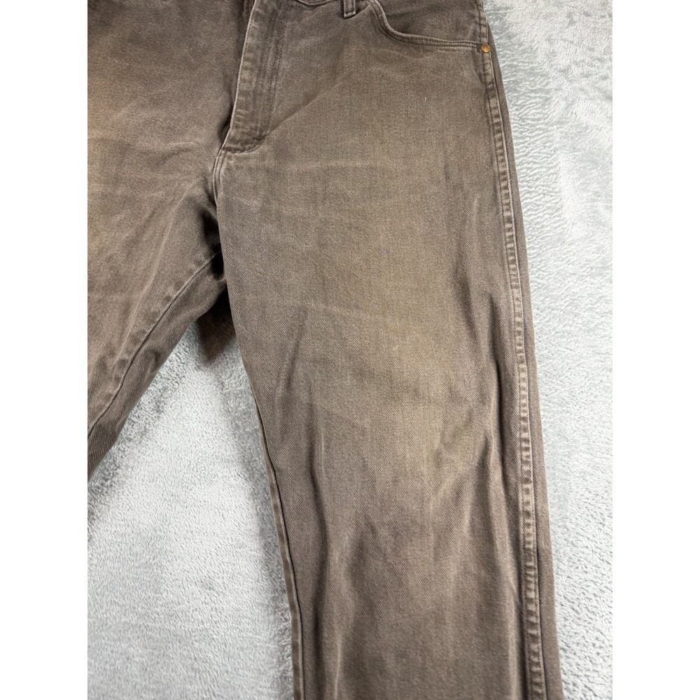 Wrangler 13MWZJL Jeans Mens 38x36 Brown Cowboy Cut Made Mexico - Picture 5 of 15